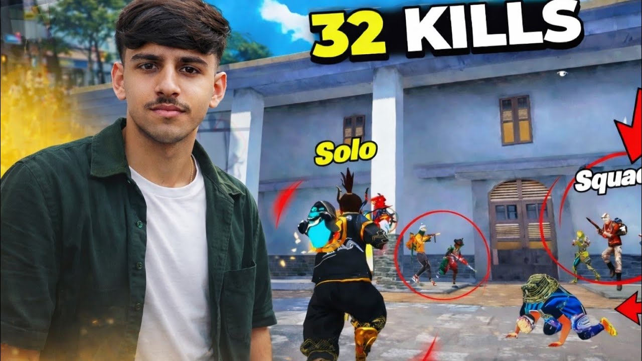 Unstoppable! 32 Kills Solo vs Squad Challenge🤯||PR GAMER||