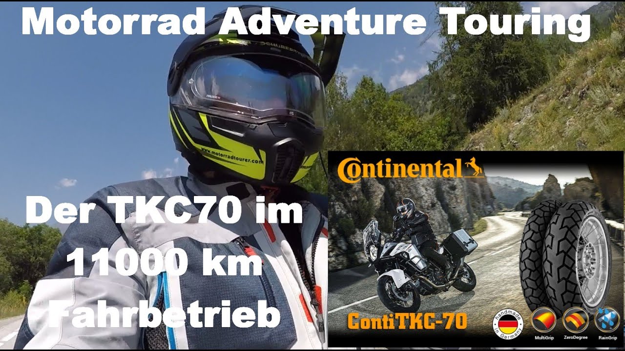 Motorrad Adventure Touring 11000 km mit dem Conti TKC 70 auf Moto Guzzi - Anforderungen erfüllt ???