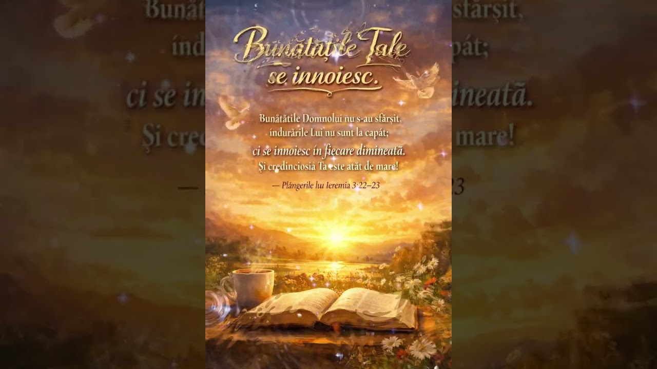 „Bunătățile Tale se înnoiesc ”