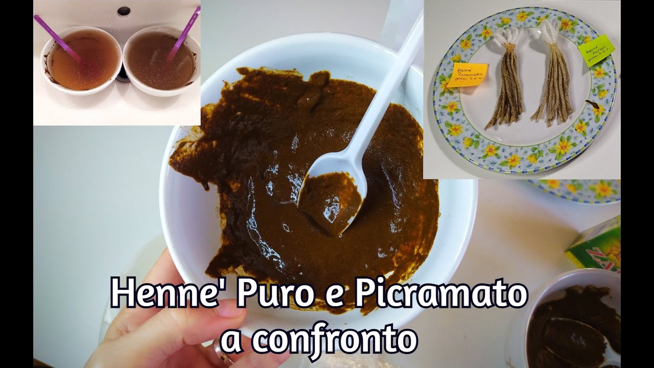 TEST HENNE' PURO E CON PICRAMATO • Differenze tra polveri (𝑆𝑢𝑏𝑠)