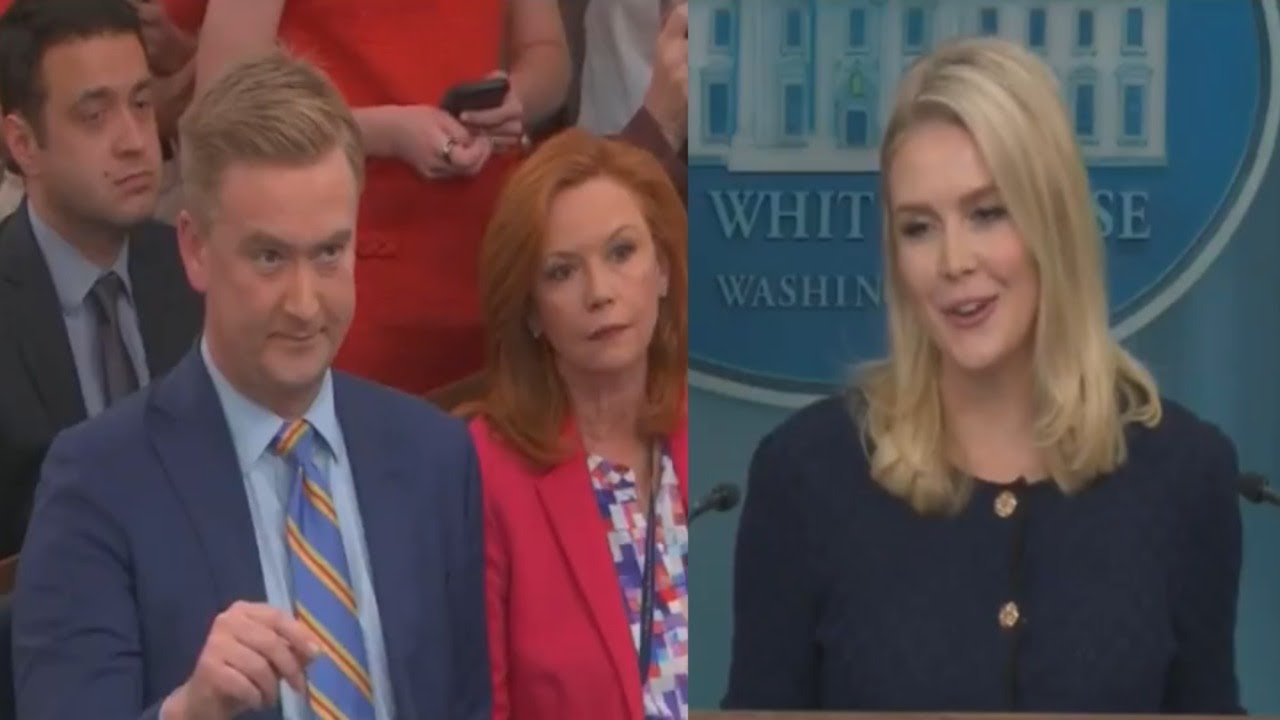 In a shocking moment Peter Doocy asks Karoline Levitt how angry Elon's words will make Trump