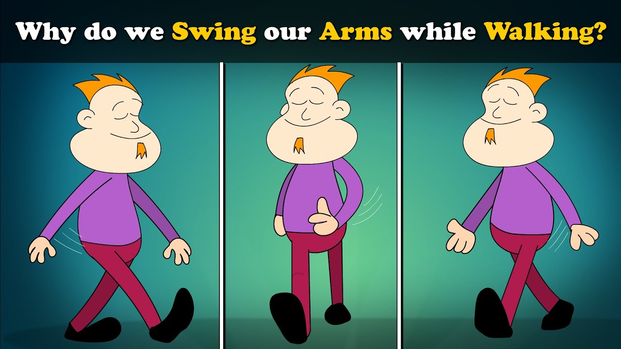 Why do we Swing our Arms while Walking? + more videos | #aumsum #kids #science #education #children