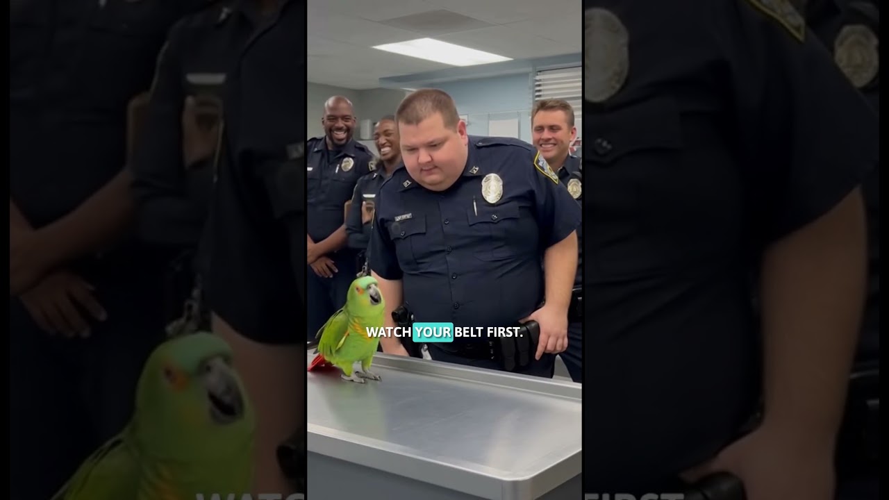 Parrot&rsquo;s Roast Leaves Police in Tears of Laughter.... #viral #funnyshorts #talkingparrot
