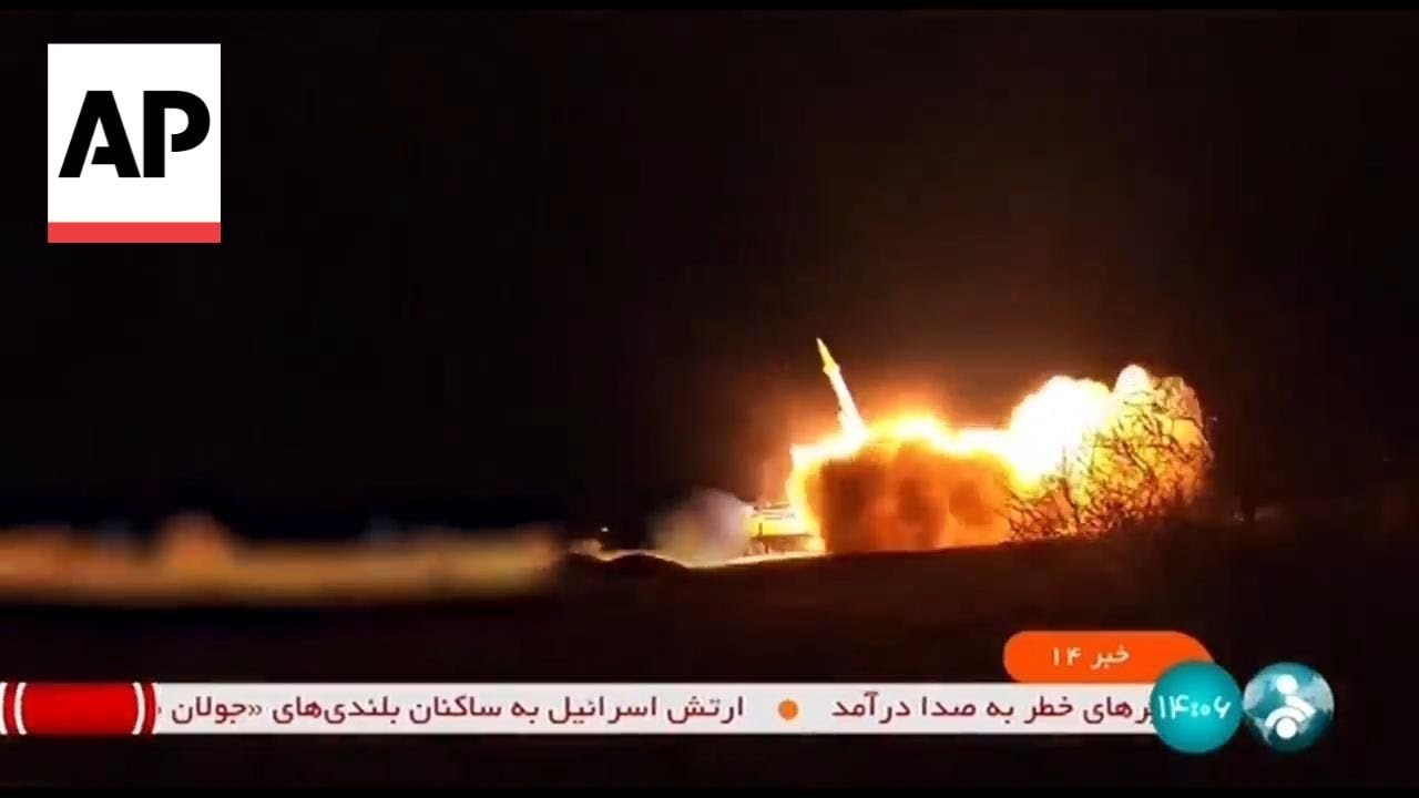 Iran releases video it says shows missiles being fired against Israeli targets