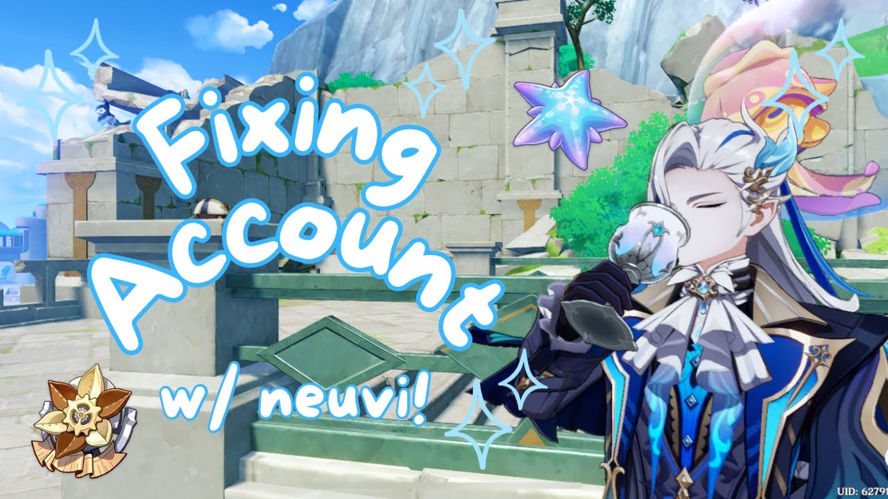 fixing my friends acc-✧ (w/ neuvillette!)💧| pt. 1 | cozy genshin impact gameplay