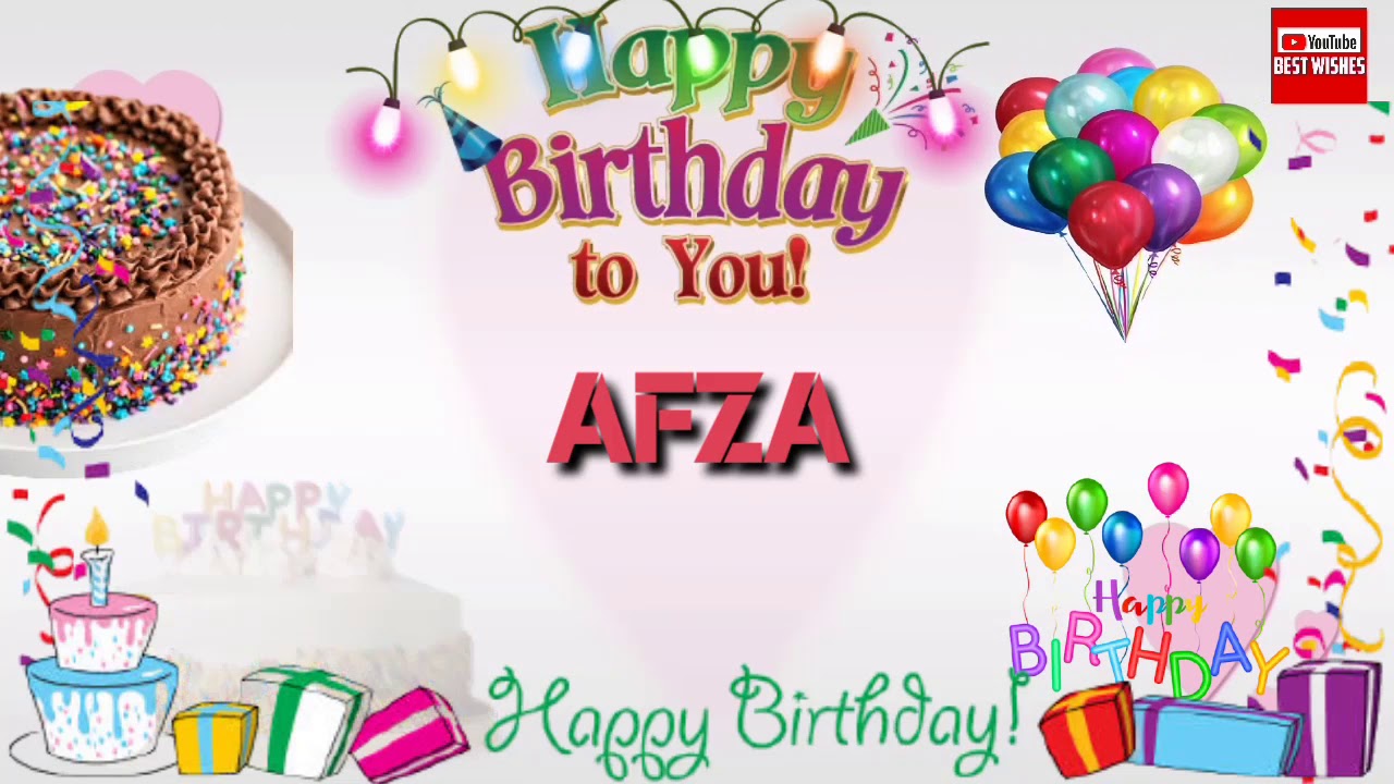 Happy Birthday AFZA _|🎂|_ Birthday Song_|🎂|_Best_Wishes_||