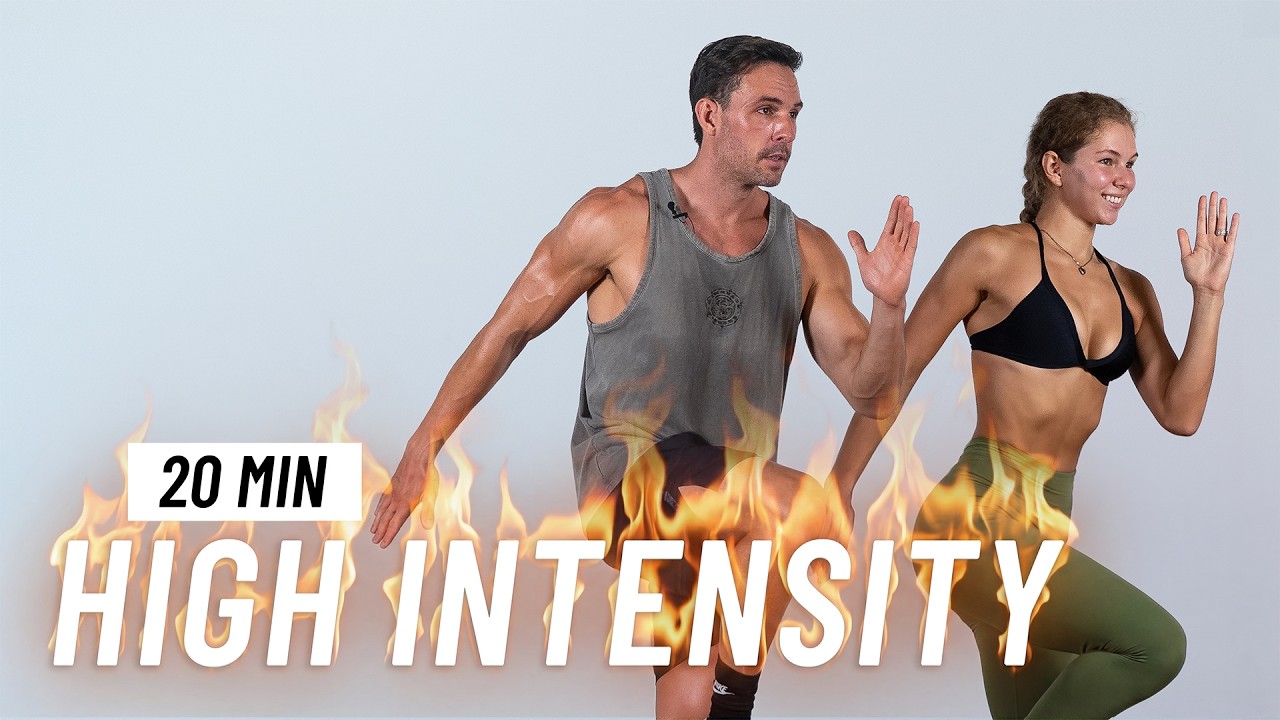 20 MIN CARDIO HIIT WORKOUT - ALL STANDING - Full Body, No Equipment, No Repeats