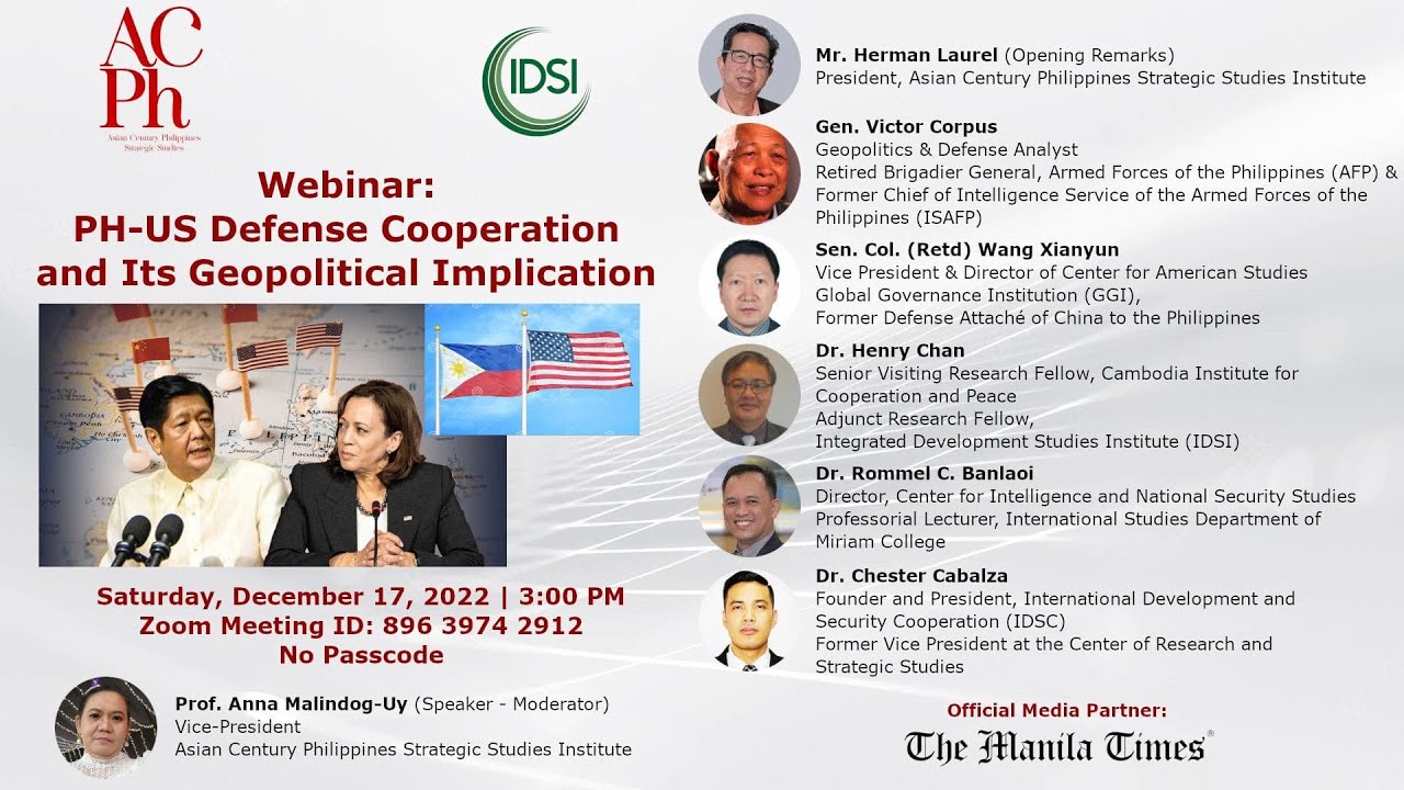 Philippines-United States Defense Cooperation and Its Geopolitical Implications