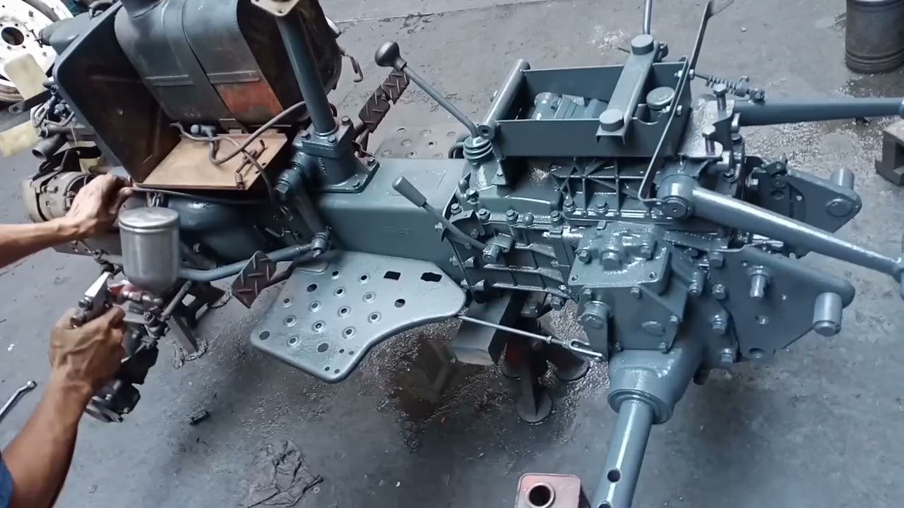 mini farm tractor TX1300 Mitsubishi without cover and re-painting engine:KE70