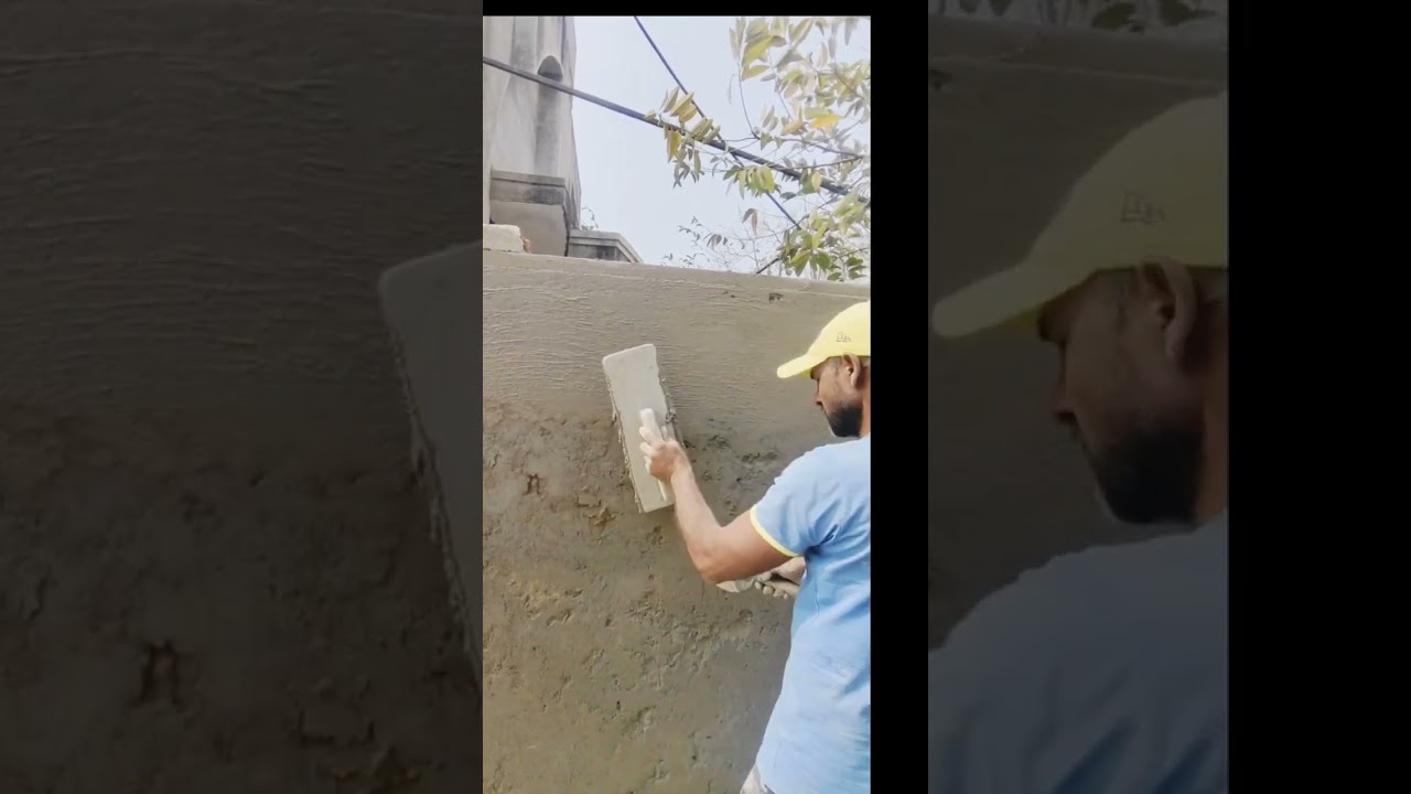 Old Wall New plaster#puraniDeewarka naya plaste#constructionlife #1millionviews perfectwork#upmpmh 
