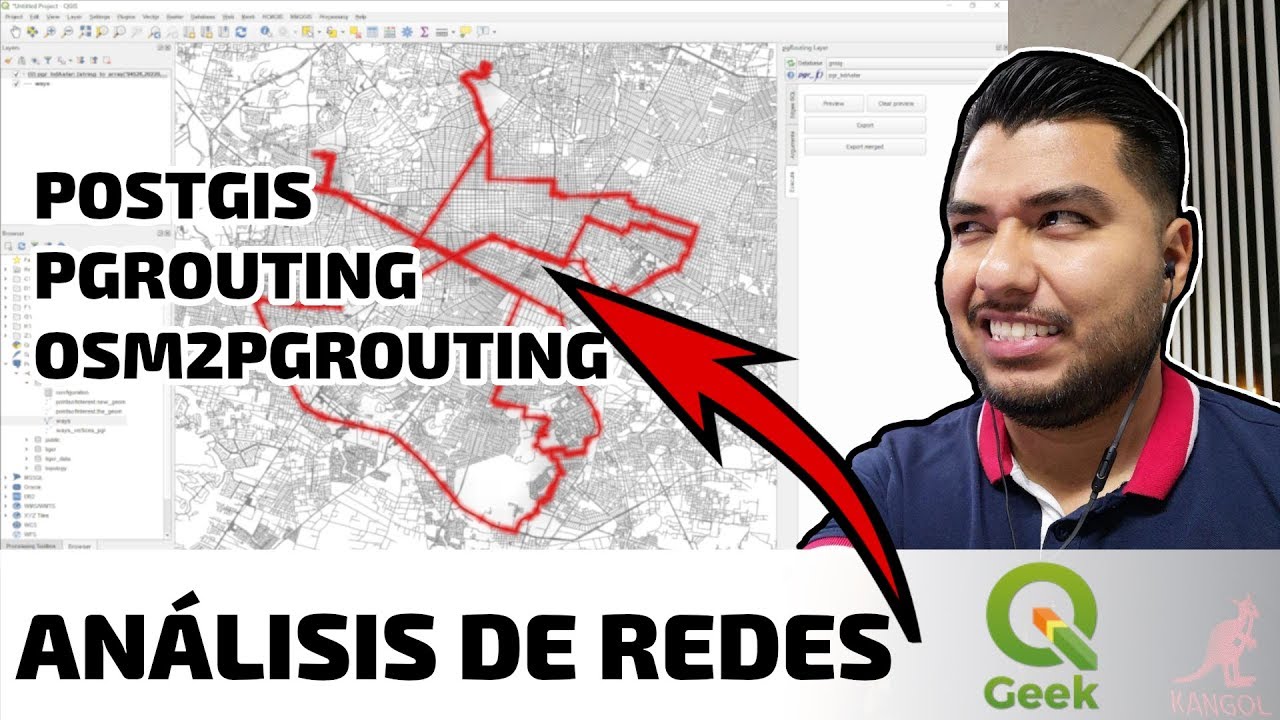 QGeek 004 - ANÁLISIS DE REDES EN QGIS - POSTGIS/PGROUTING/OSM2PGROUTING