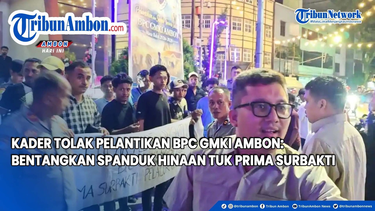 Kader Tolak Pelantikan BPC GMKI Ambon: Bentangkan Spanduk Hinaan tuk Prima Surbakti