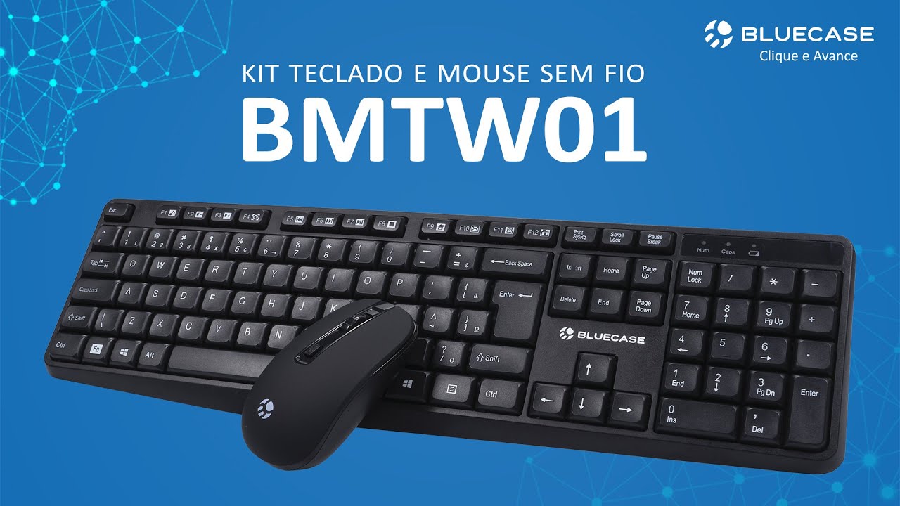 Teclado e Mouse sem fio Bluecase BMTW01