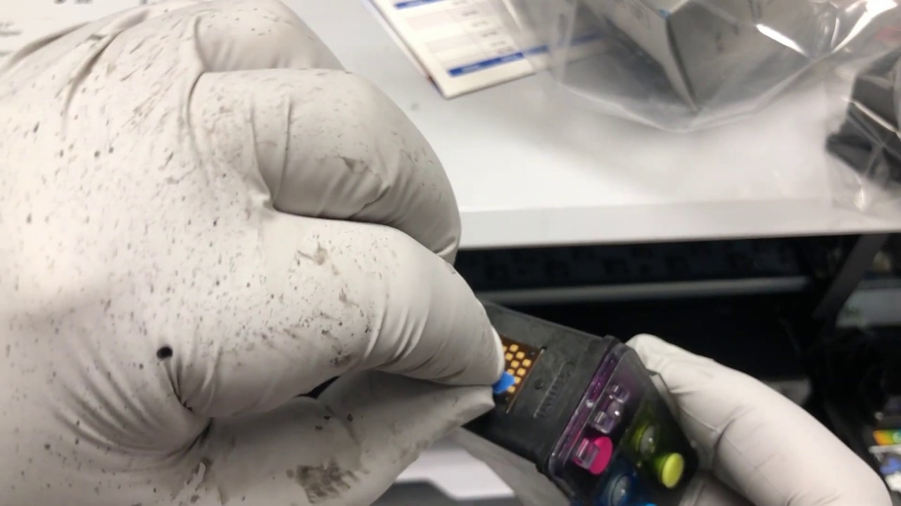 Исправьте уровень чернил Canon Spongeless Cartridge, очищающий и мигающий индикатор