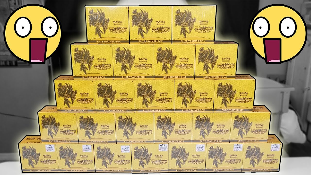 INSANE 25 POKEMON GUARDIANS RISING ELITE TRAINER BOX OPENING!!!