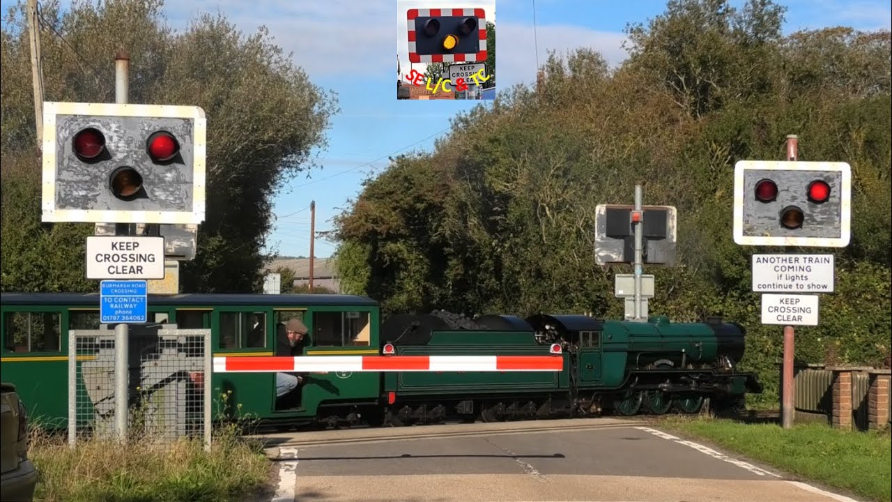 Burmarsh Road Level Crossing, Romney, Hythe & Dymchurch Railway, Kent