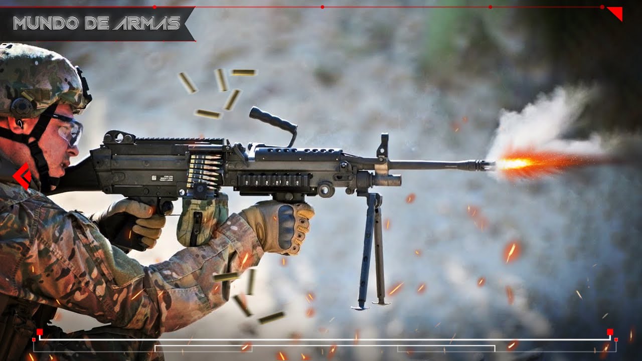 La MORTÍFERA ametralladora M249 SAW