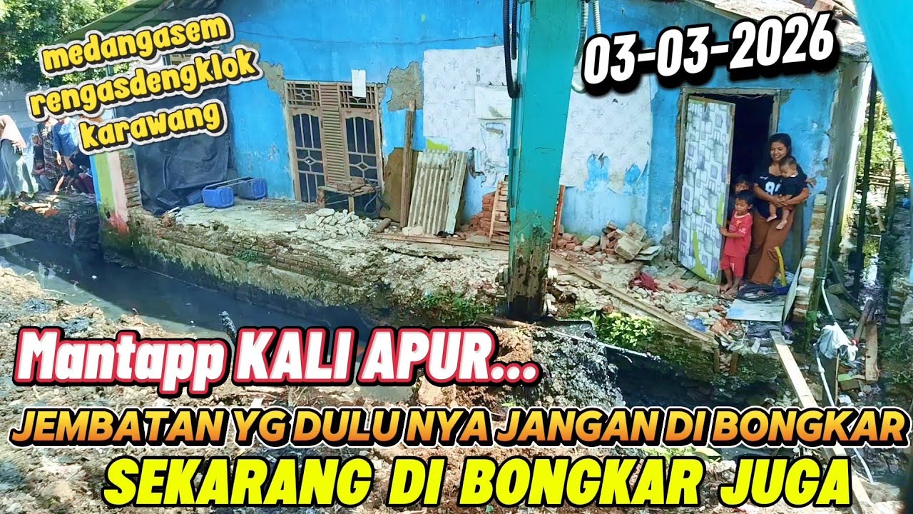MANTAP KALI APUR❗JEMBATAN YANG DULU NYA TIDAK BOLEH D BONGKAR HARI INIH DI BONGKAR JUGA