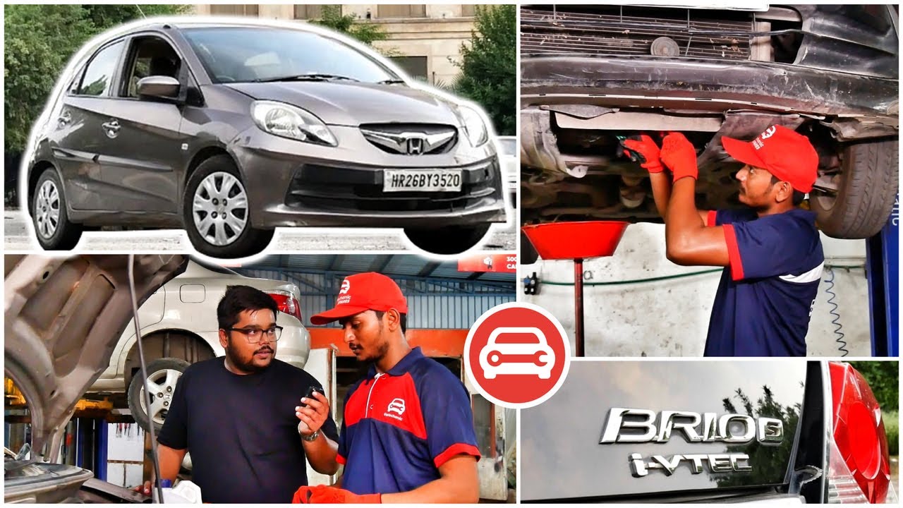 2013 Honda Brio Car Service 👨‍🔧 | 10-Year-Old Honda Brio Makeover [Part-1]