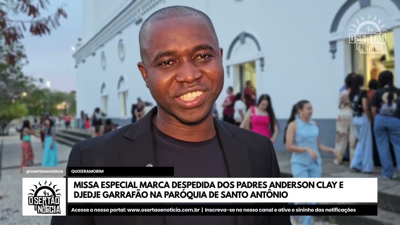 Missa marca despedida dos Padres Anderson Clay e Djedje Garrafão na Paróquia de Santo Antônio