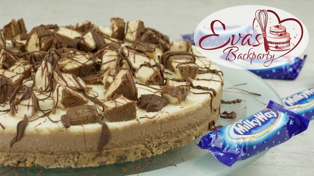 Milkyway-Torte /  No bake / Kühlschranktorte / Süßigkeitentorte / Backen mit evasbackparty