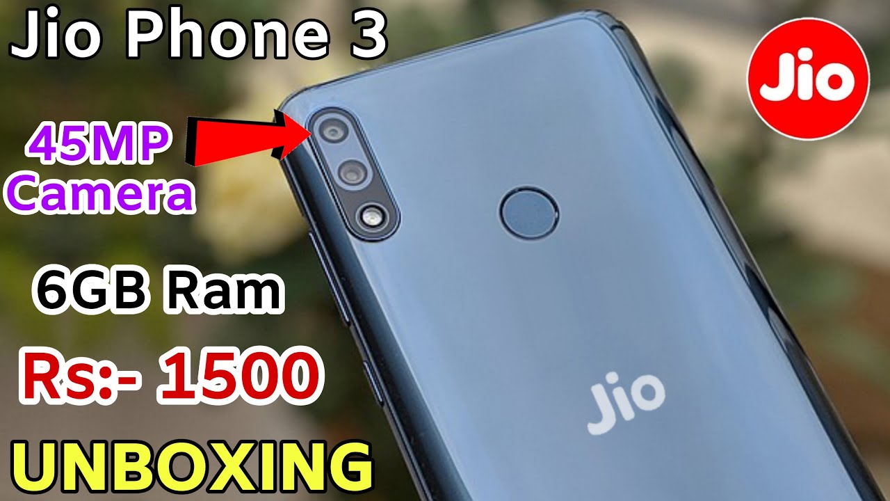 Jio Phone 3 Unboxing | 45MP 📸 Camera | 5G | 6GB RAM | Price ₹1500 - First LOOK, Specifications