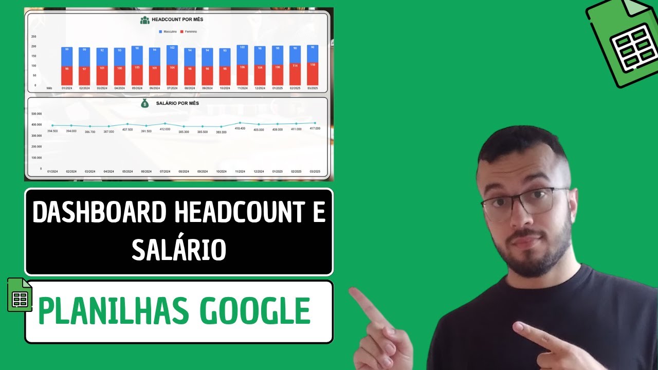 Planilha e Dashboard para Controle de Headcount e Salário no Planilhas Google | Google Sheets