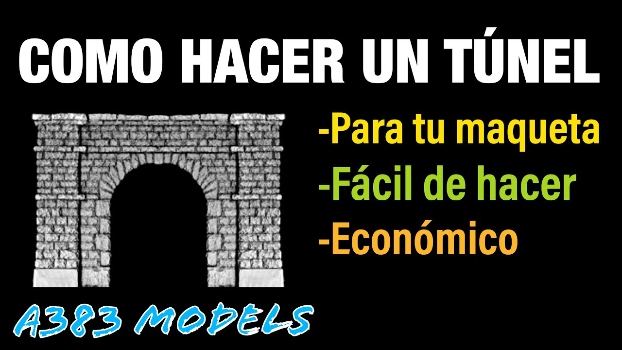 TUTORIAL como hacer un TÚNEL para MAQUETA o DIORAMA…?