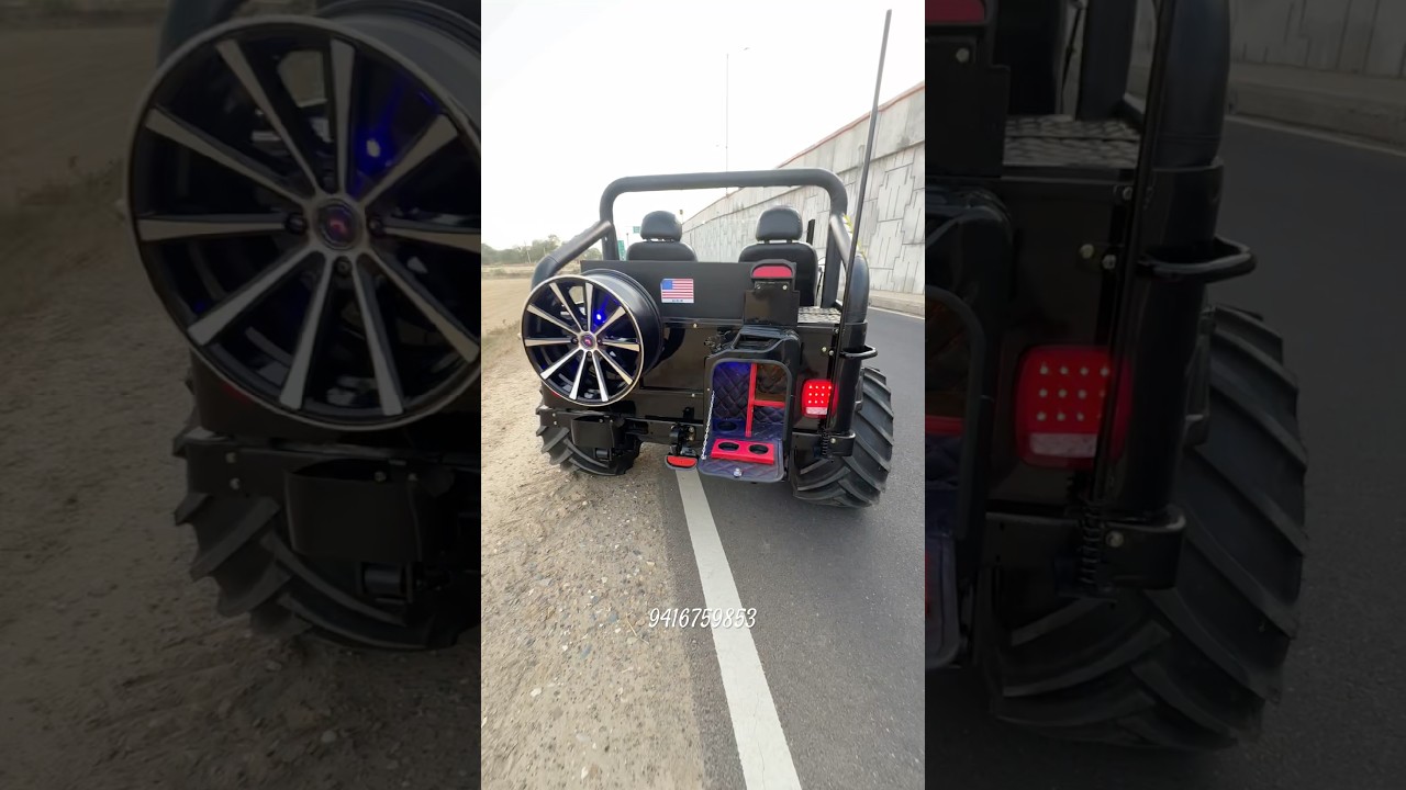 Js motor ModificationJeep #open #jeep #wiily #jeep #automobile #thar #modified #music #offroad