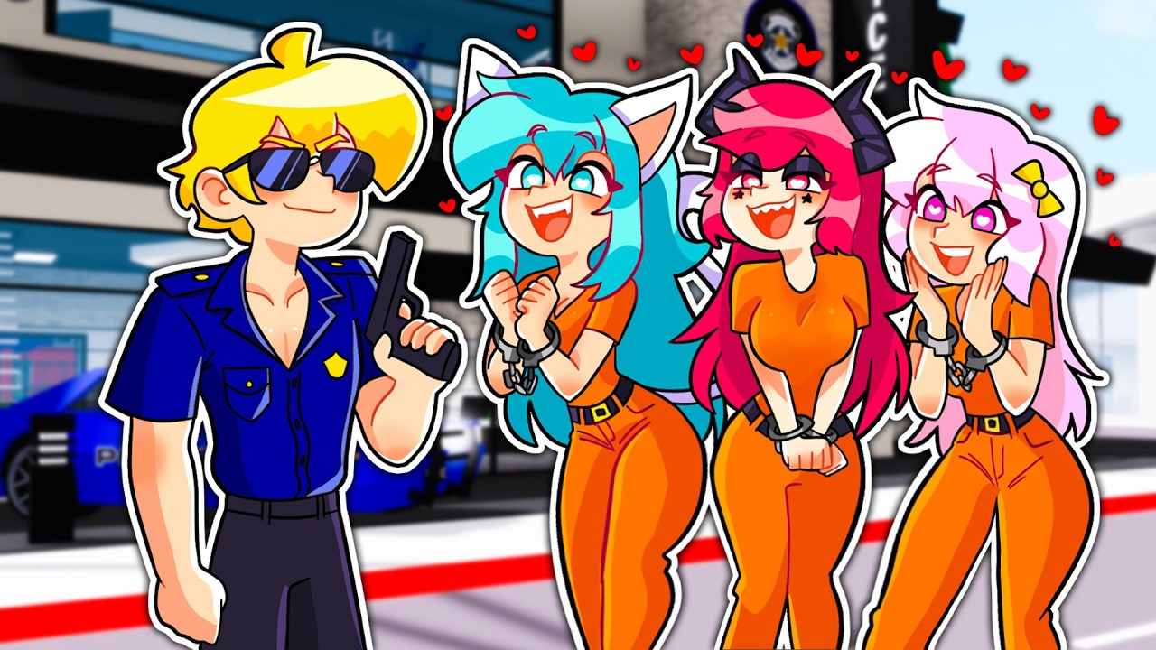 POLIZIOTTO in una prigione SOLO RAGAZZE su BROOKHAVEN ROBLOX!