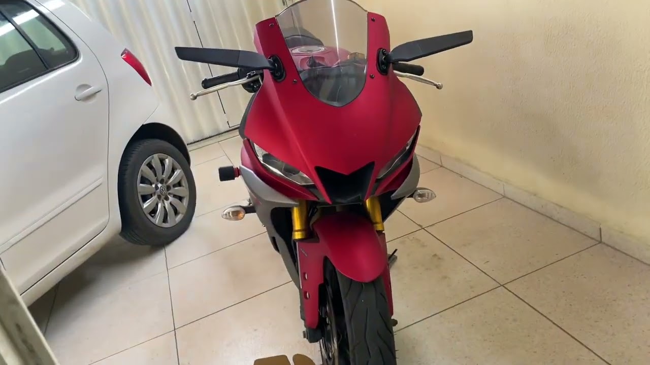 Retrovisor  rizoma asa, réplica, instalação na R3