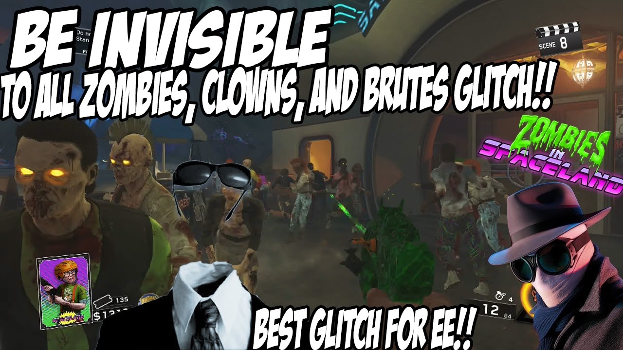 Zombies in Spaceland BE INVISIBLE TO ALL ZOMBIES GLITCH!!! NEVER GET HIT BY ANYTHING AGAIN WITH THIS