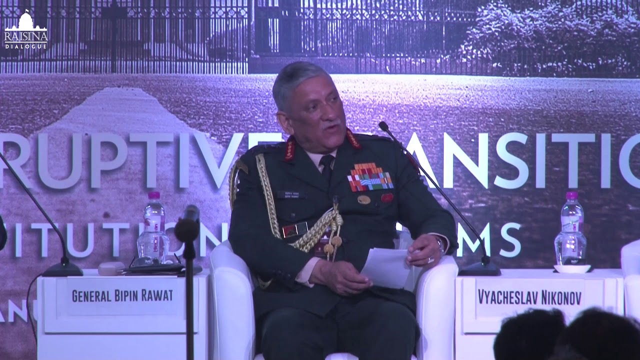 General Bipin Rawat, Indian Chief of Army Staff, speaking on how to counter terrorism