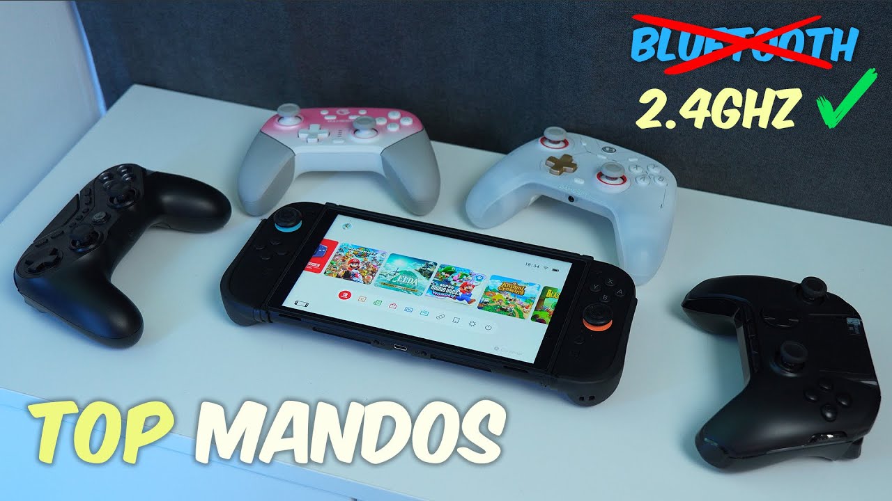 TOP MANDOS para NINTENDO SWITCH 2 a través de 2.4GHz (sin latencia)