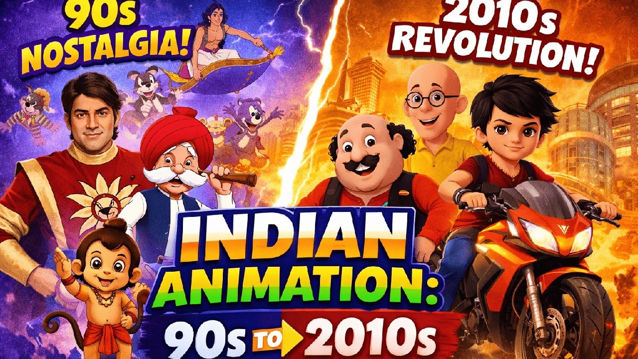  From 90s Nostalgia 🎬 to 2010s Revolution 🚀 :The Untold Rise of Indian Animation|Hindi|