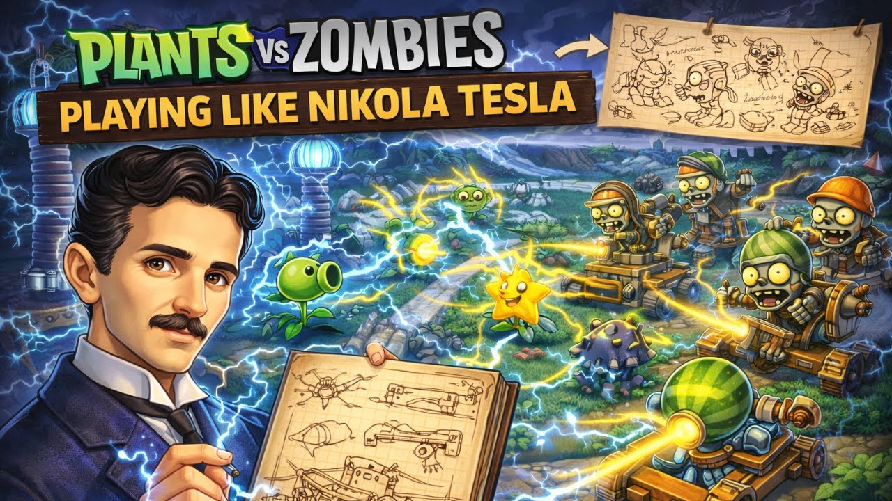 Plants Vs Zombies: Playing like Nikola Tesla