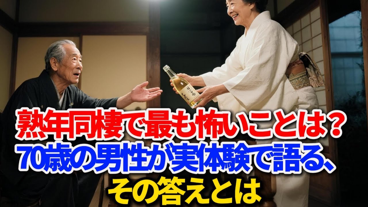 熟年同棲で最も怖いことは？70歳の男性が実体験で語る、その答えとは【シニアの本音】#熟年同棲 #老後 #年金生活 #人間関係 #終活 #感動する話 #実話 #シニア