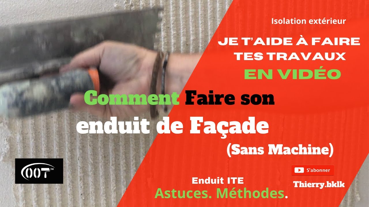 ✅ Enduit de facade a la main - à la portée des Bricoleurs 👈