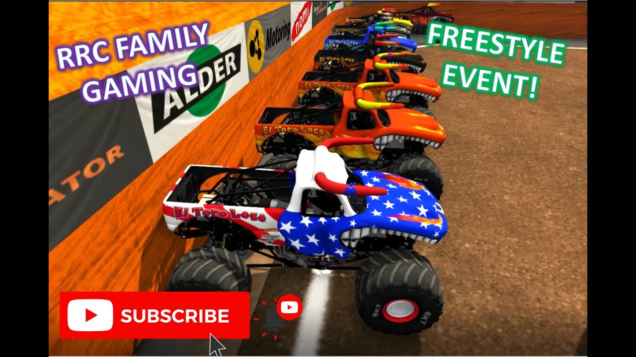 Monster Jam BeamNG Drive All EL Toro Loco Freestyle Event!!