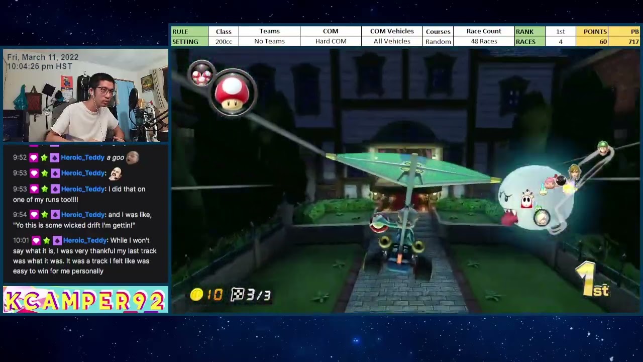 Mario Kart 8 Deluxe - 48-Race VS Race - 720 Points (200cc)
