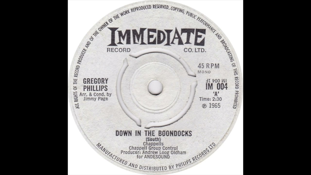 Gregory Phillips – Down In The Boondocks