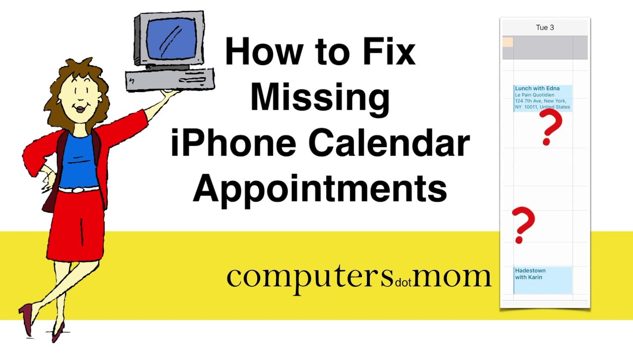 How to Fix Missing iPhone Calendar Appointments - 5 minutes or less