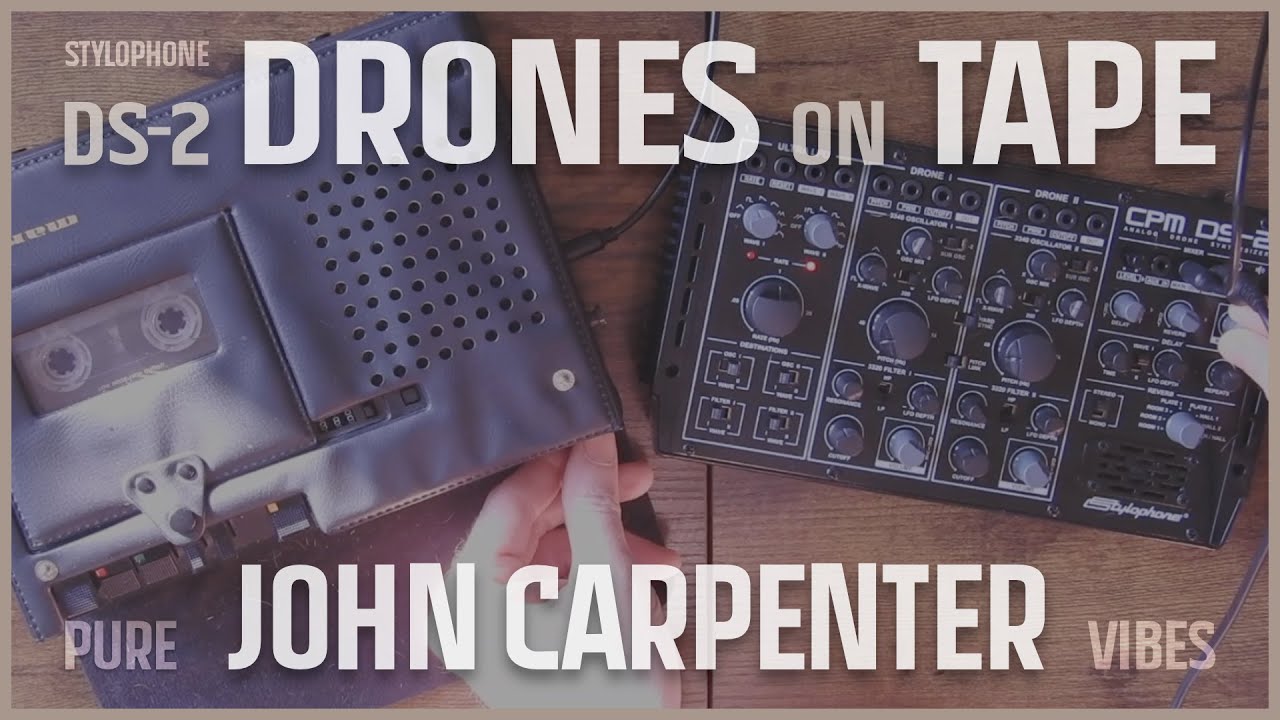 DS-2 Drone Synth To Tape | This THING Is Giving Me John Carpenter Vibes!!!
