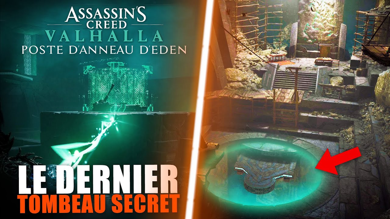 Assassin's Creed Valhalla : Solution du Dernier Tombeau Secret (Poste d'anneau D'Eden) GUIDE