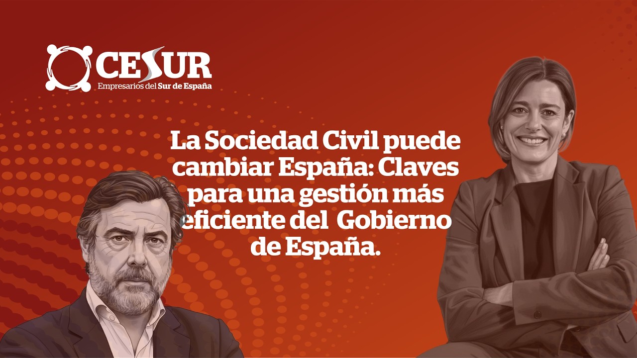 José Manuel González y Miriam González en la jornada empresarial De lo global a lo local