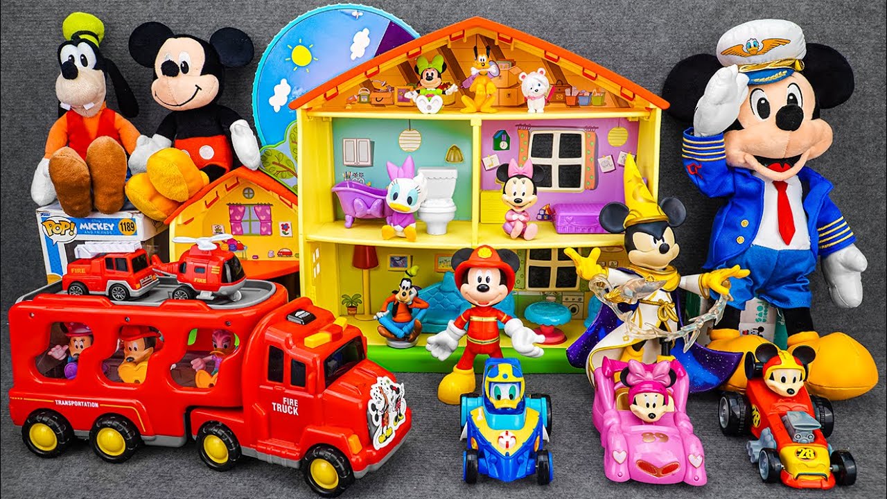 Satisfying with Unboxing Disney Mickey Mouse Fire Engine Truck Playset | Review Toys ASMR