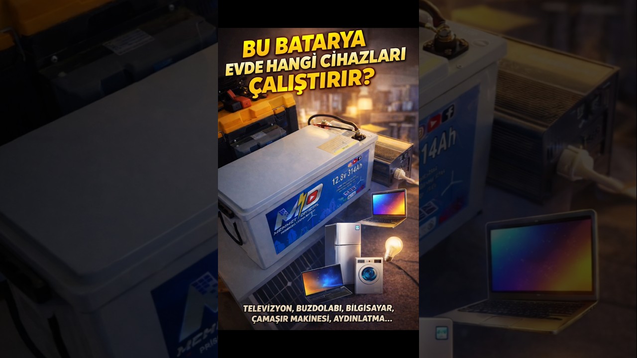 💥 5. Elektrik Kesilirse Bu Batarya Kaç Saat Dayanır?