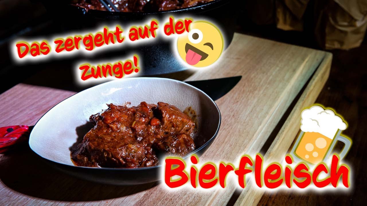 Ein 🔨HAMMER Rezept! Super zartes 🍺 BIERFLEISCH aus dem Dutch Oven 🥘