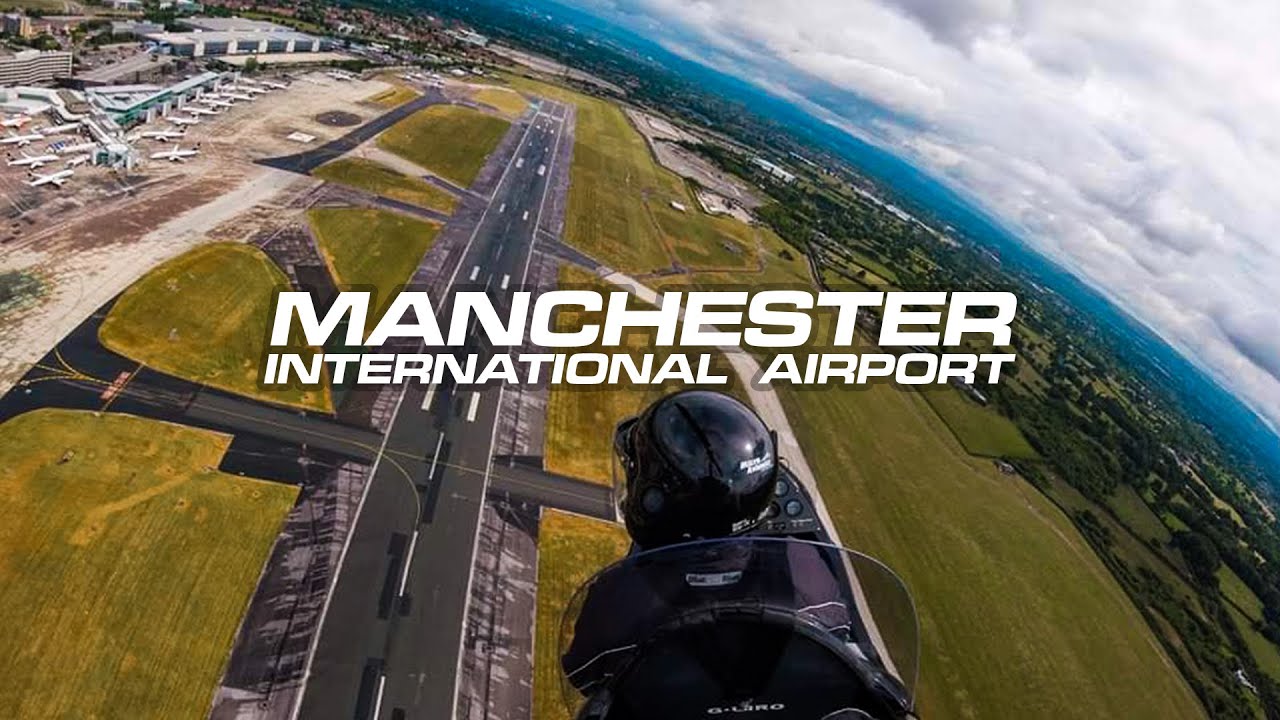 Gyro Tower Flyover at Manchester International Airport (EGCC) in Lockdown