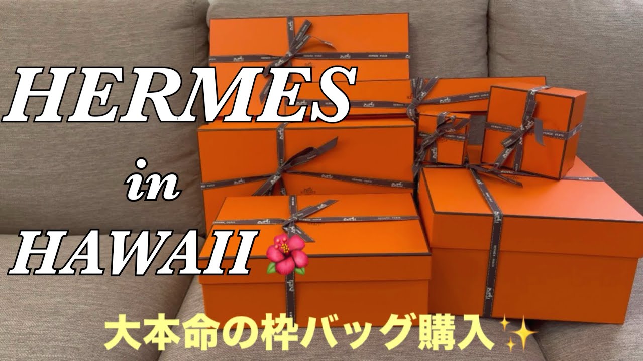 【エルメス購入品】ハワイで大本命の枠バッグ購入✨エルパトレポートします！